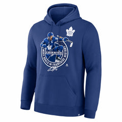 Auston Matthews Toronto Maple Leafs Most Goals in Franchise History Hoodie Blue