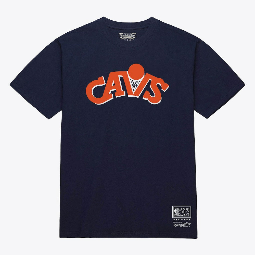 Cleveland Cavaliers Unisex Hardwood Classics Arch T-Shirt sale - Navy | Mitchell & Ness on sale