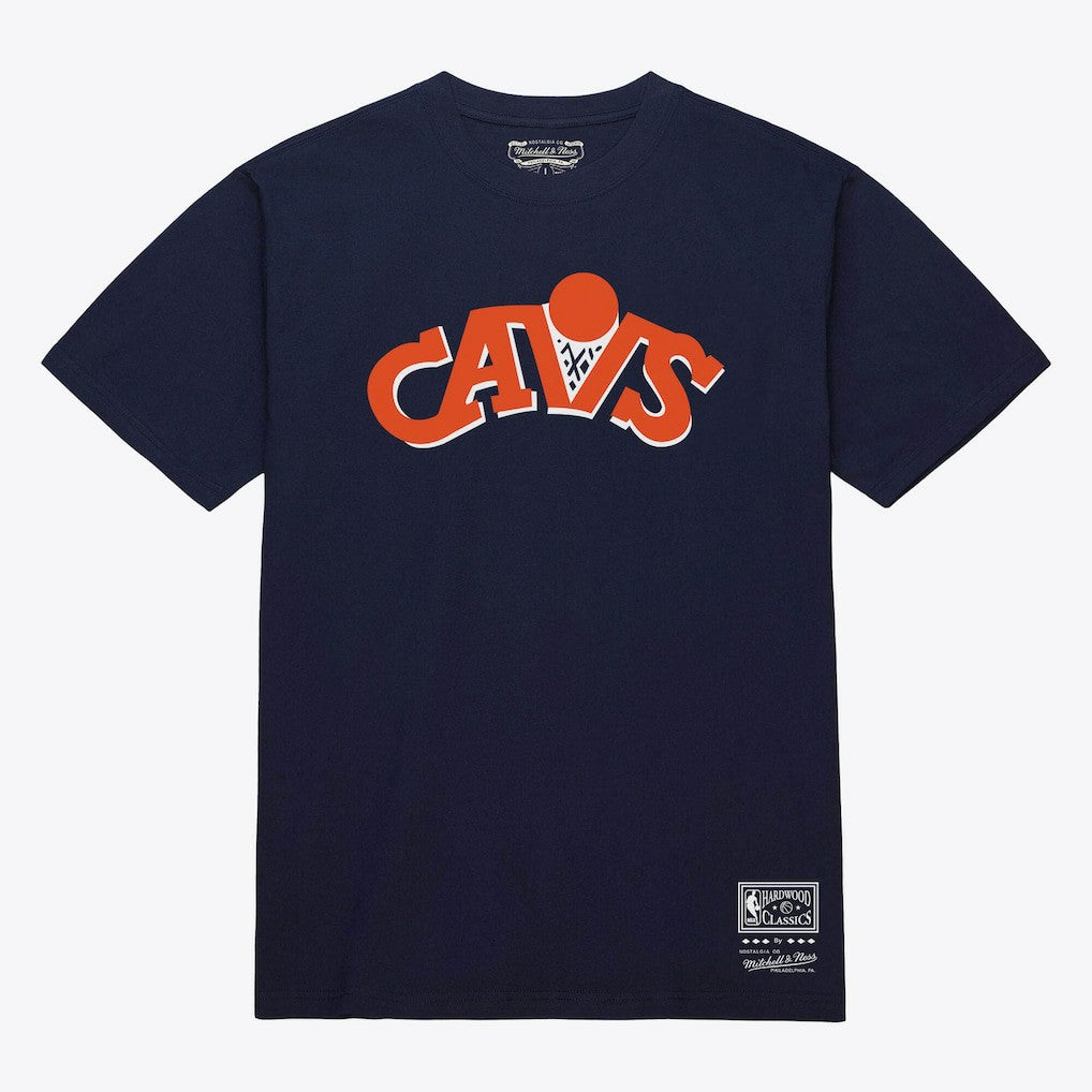 Cleveland Cavaliers Unisex Hardwood Classics Arch T-Shirt sale - Navy | Mitchell & Ness on sale