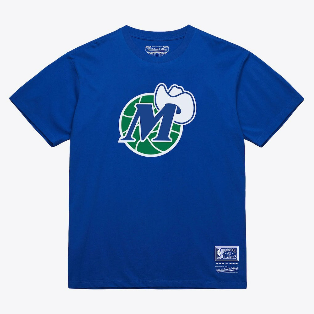 Dallas Mavericks Unisex Hardwood Classics Arch T-Shirt sale - Royal | Mitchell & Ness discount