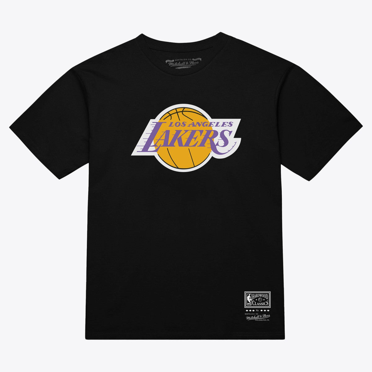 Los Angeles Lakers Unisex Hardwood Classics Arch T-Shirt - Black | Mitchell & Ness discount