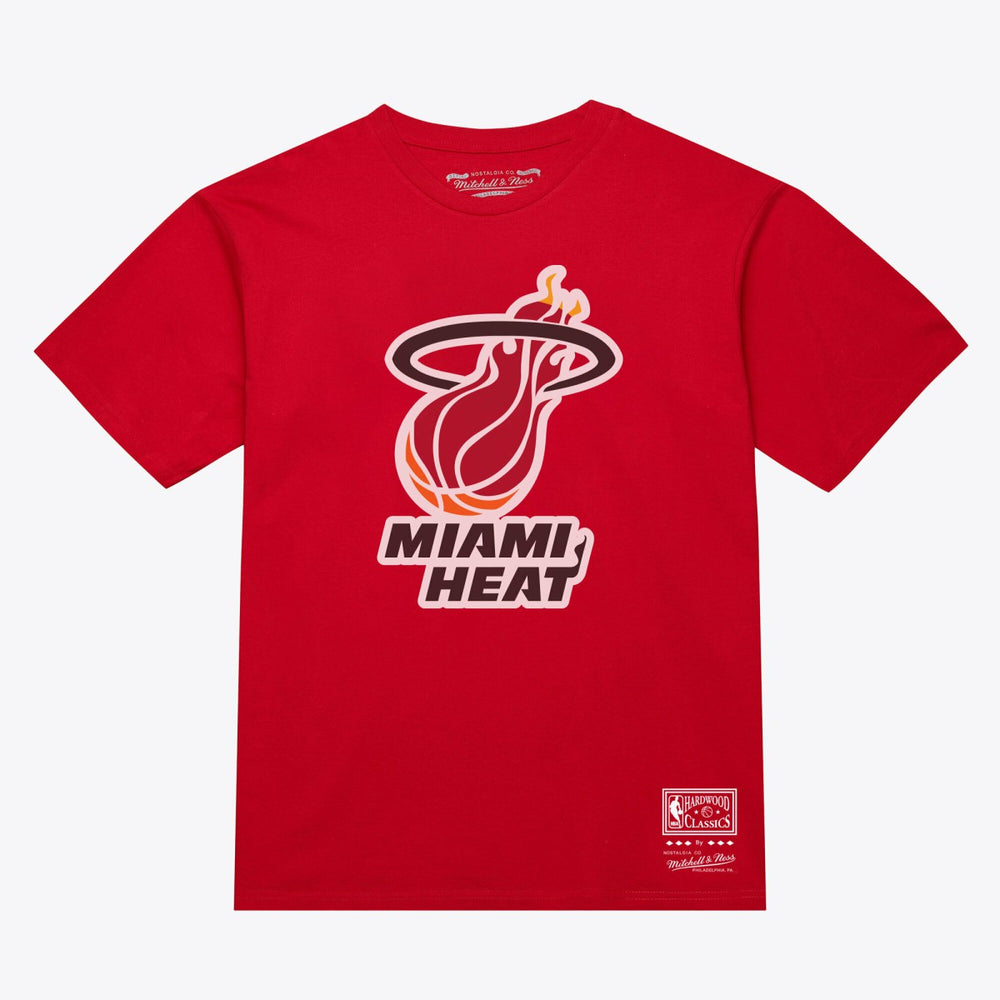 Miami Heat Unisex Hardwood Classics Arch T-Shirt - Red | Mitchell & Ness sale