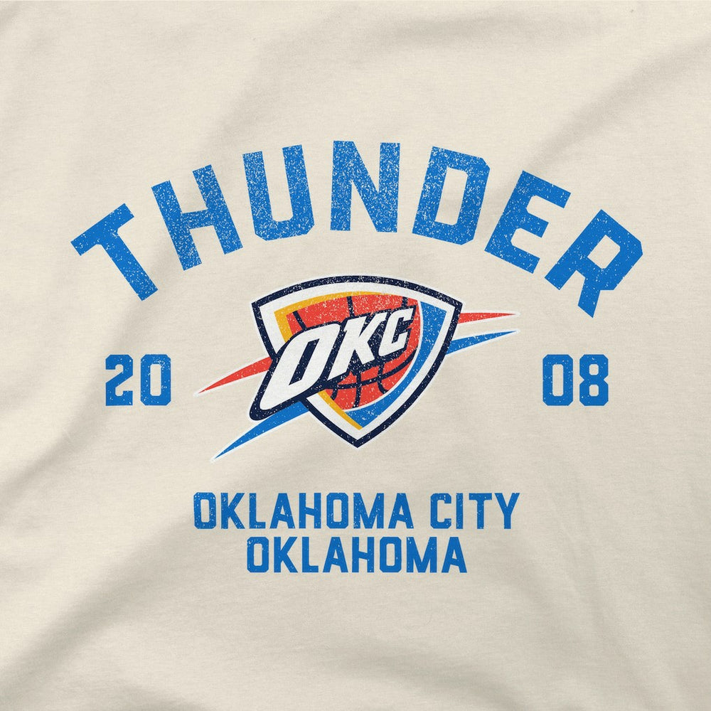 Oklahoma City Thunder Stadium Essentials Unisex Get Back Vintage T-Shirt - White outlet