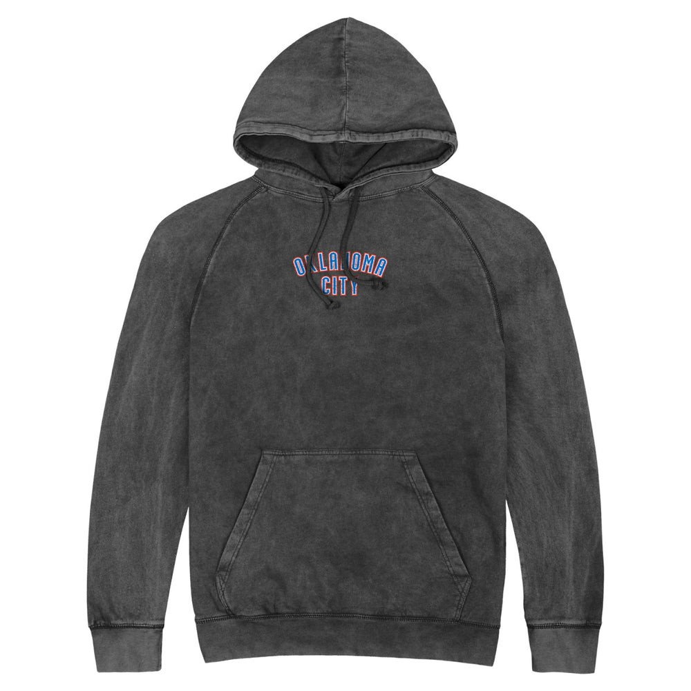 Oklahoma City Thunder Stadium Essentials Unisex Get Back Vintage Raglan Hoodie - Black outlet