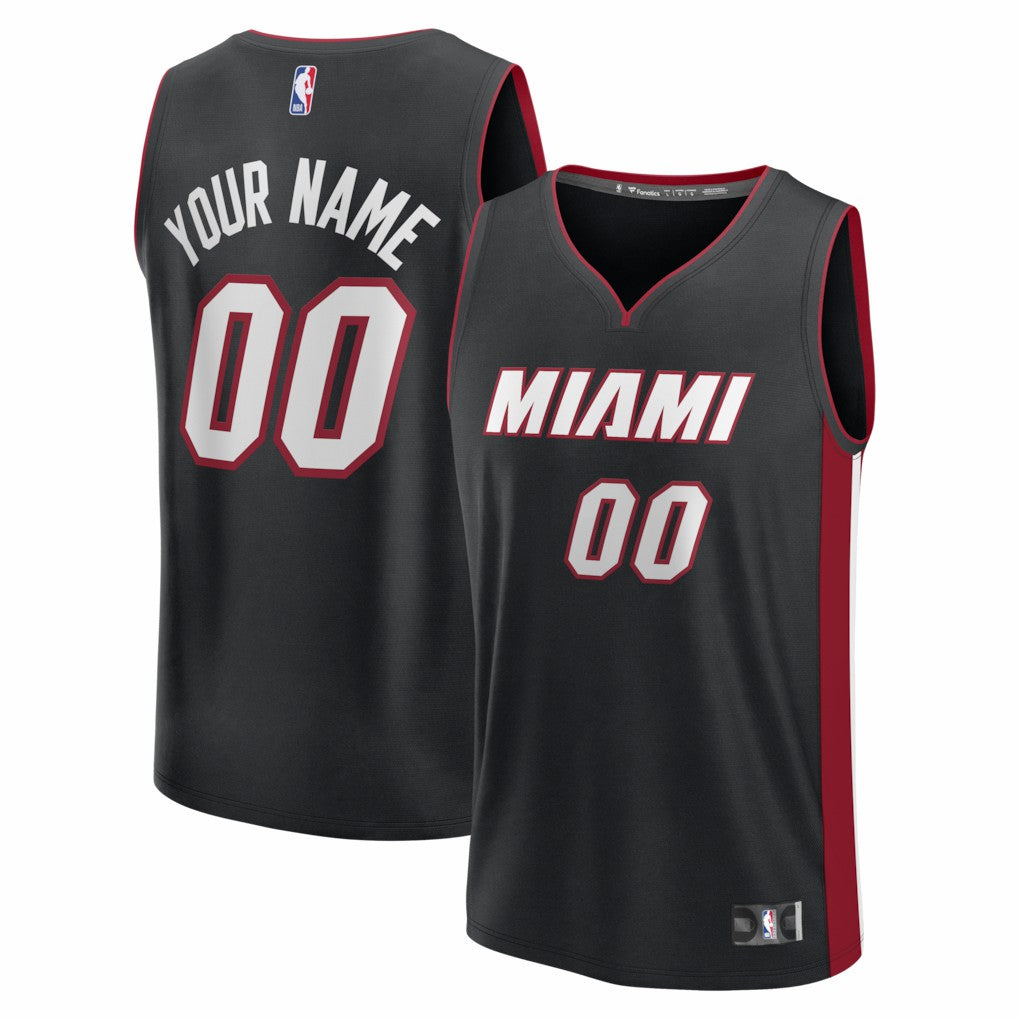 Miami Heat Fastbreak Custom Jersey - Icon Edition - Black | Fanatics shop