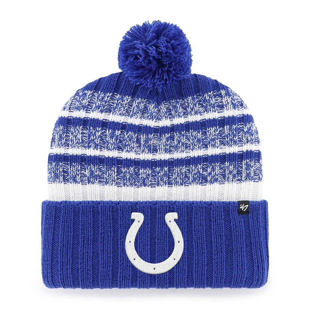 Indianapolis Colts '47 Tavern Cuffed Knit Hat with Pom - Royal/White cheap
