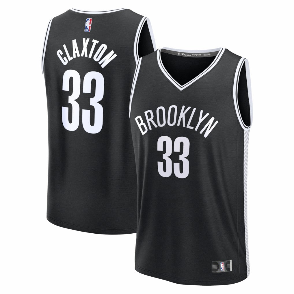 Nic Claxton Brooklyn Nets Fast Break Replica Jersey - Black - Icon Edition | Fanatics for sale