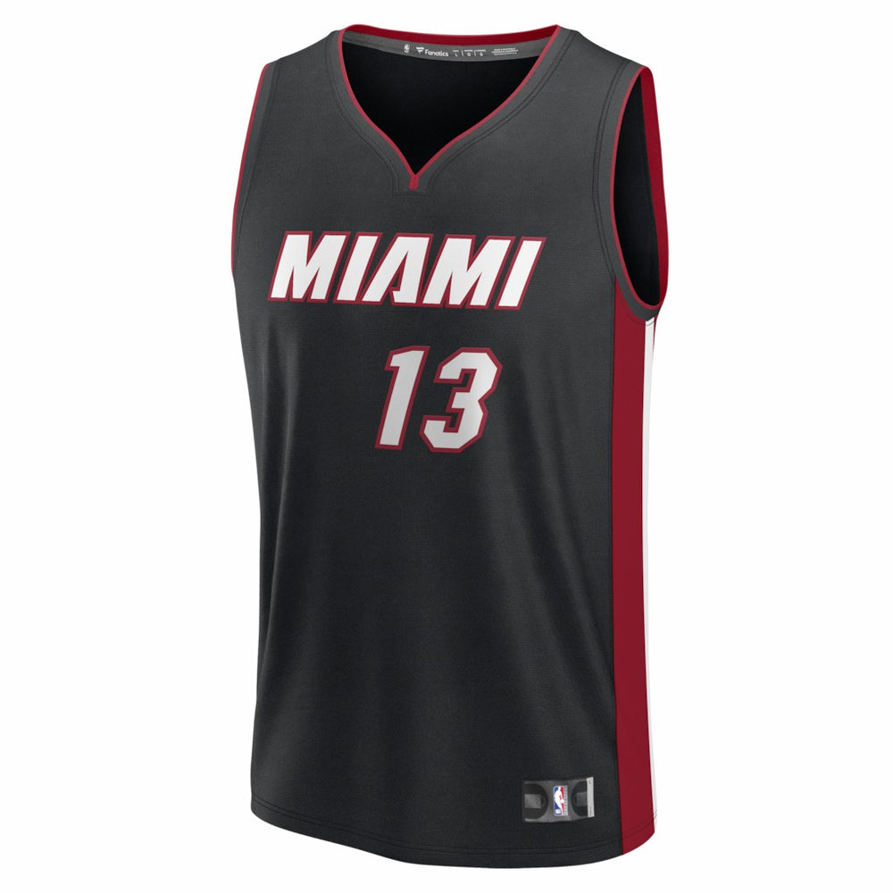 Bam Adebayo Miami Heat Fast Break Replica Jersey - Black - Icon Edition | Fanatics online
