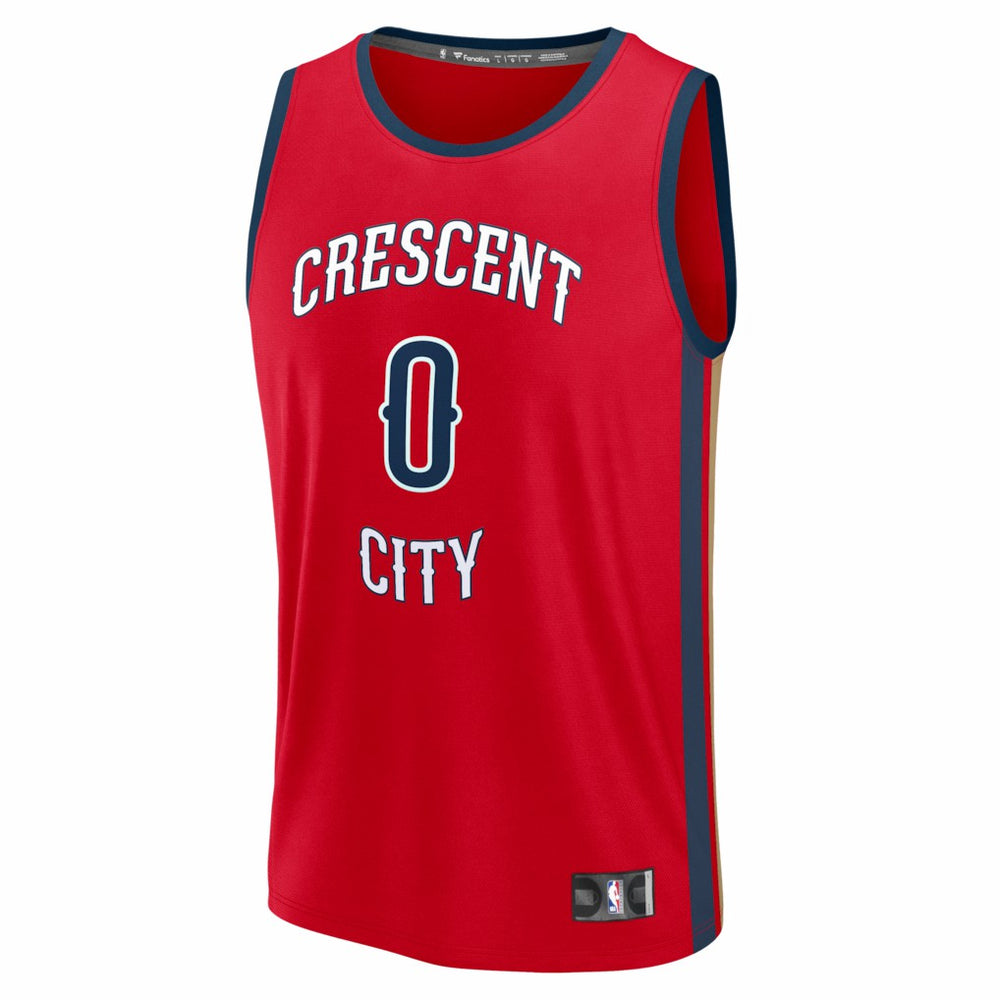 Jeremiah Fears New Orleans Pelicans Fast Break Replica Player Jersey - Statement Edition - Red | Fanatics outlet