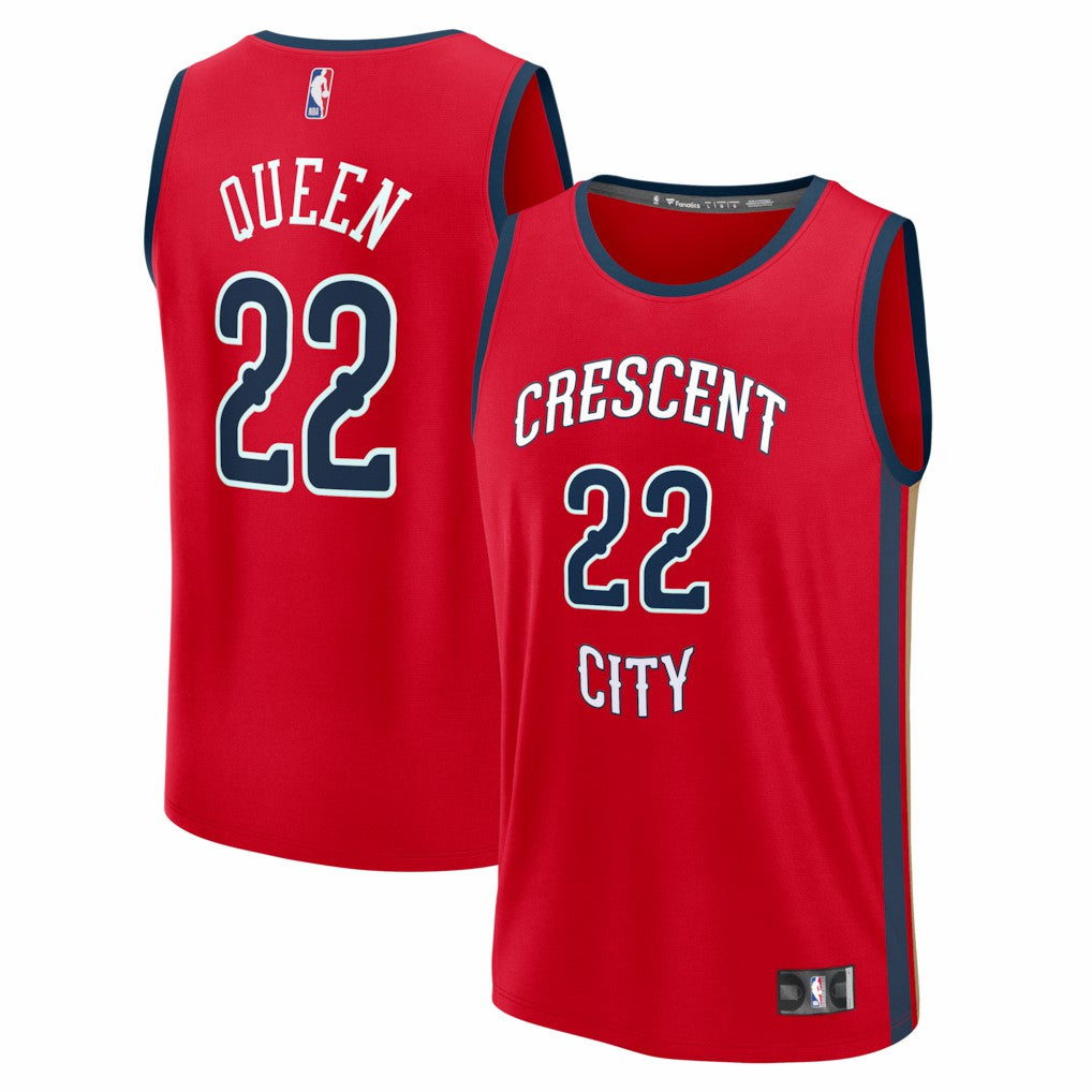 Derik Queen New Orleans Pelicans Fast Break Replica Player Jersey - Statement Edition - Red | Fanatics online