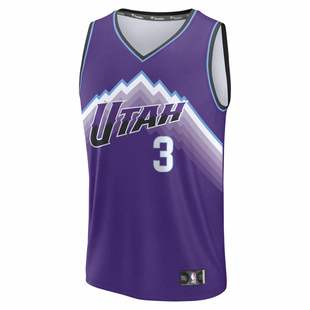 Keyonte George Utah Jazz Fast Break Replica Jersey - Purple - Icon Edition | Fanatics discount