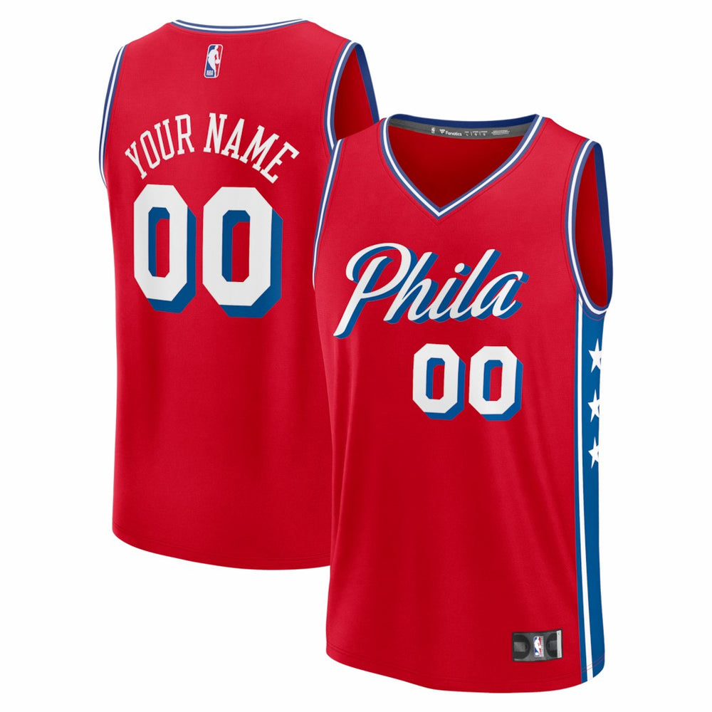 Philadelphia 76ers Fastbreak Custom Jersey - Statement Edition - Red | Fanatics cheap