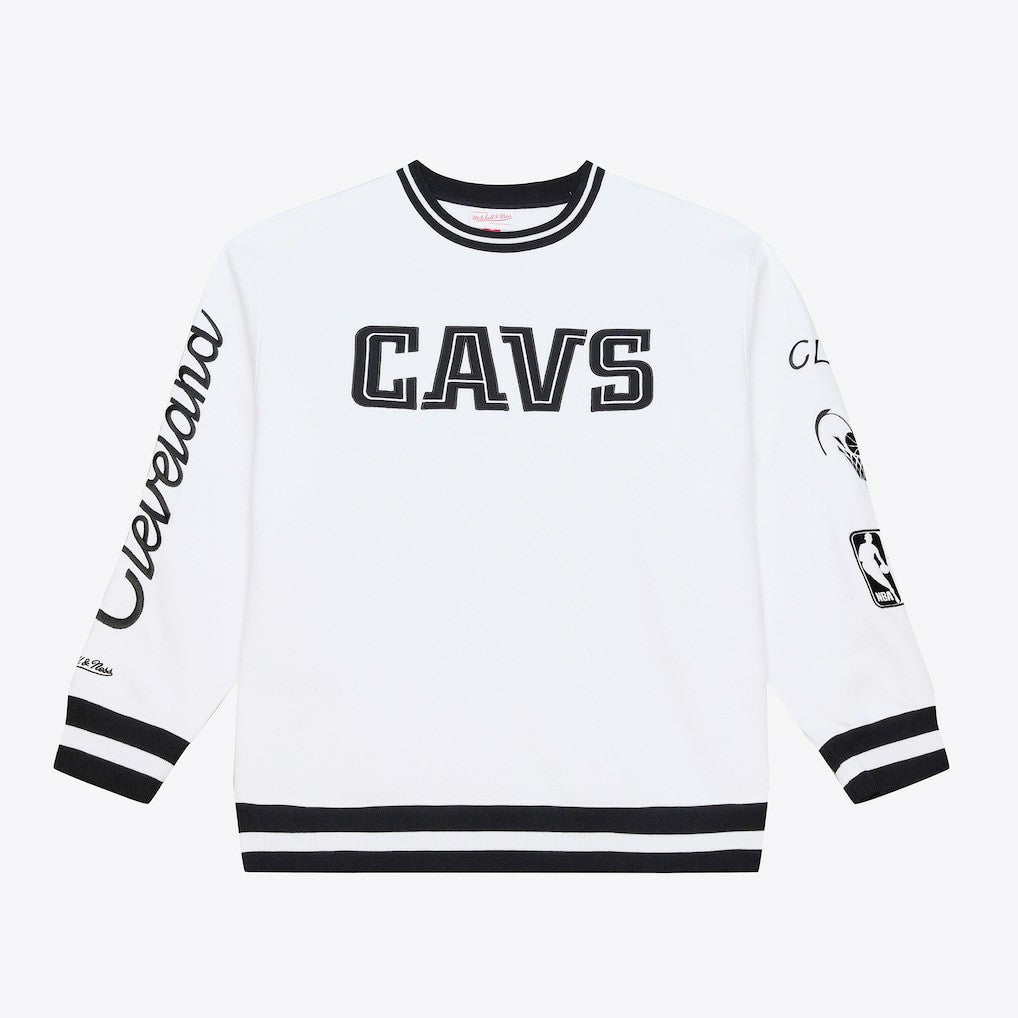 Cleveland Cavaliers Arctic Fleece Sweatshirt sale - White | Mitchell & Ness outlet