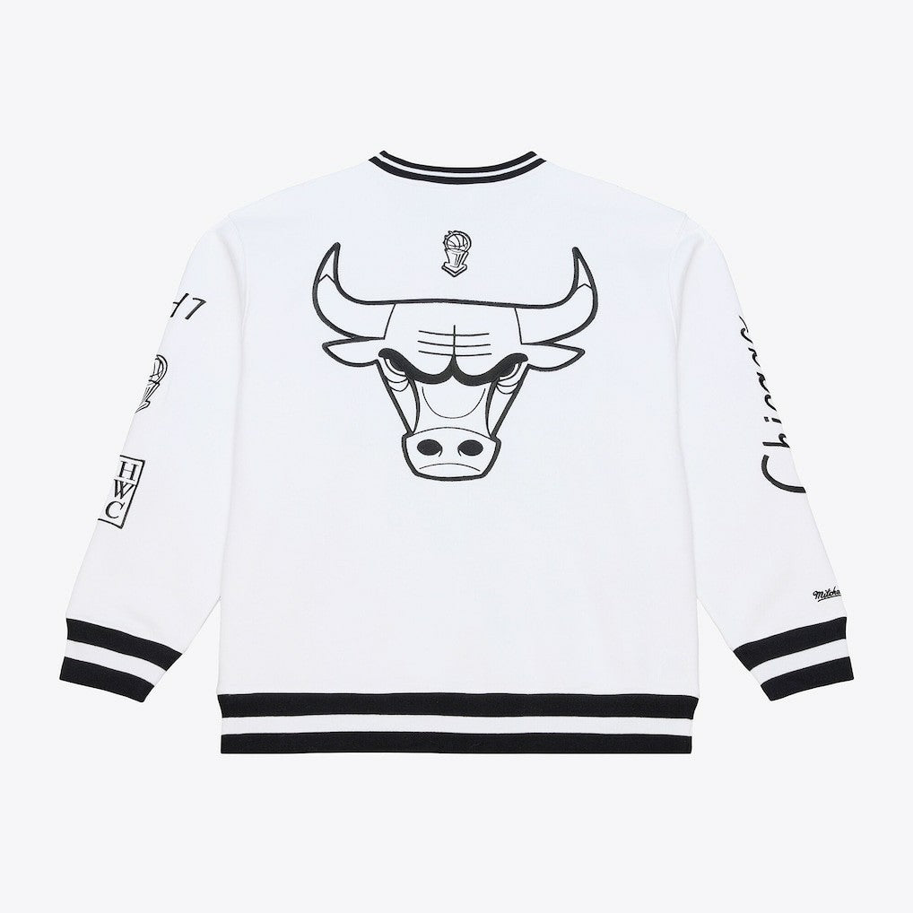 Chicago Bulls Hardwood Classics Arctic Fleece Sweatshirt - White | Mitchell & Ness shop