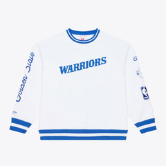 Golden State Warriors Arctic Fleece Sweatshirt sale - White | Mitchell & Ness shop