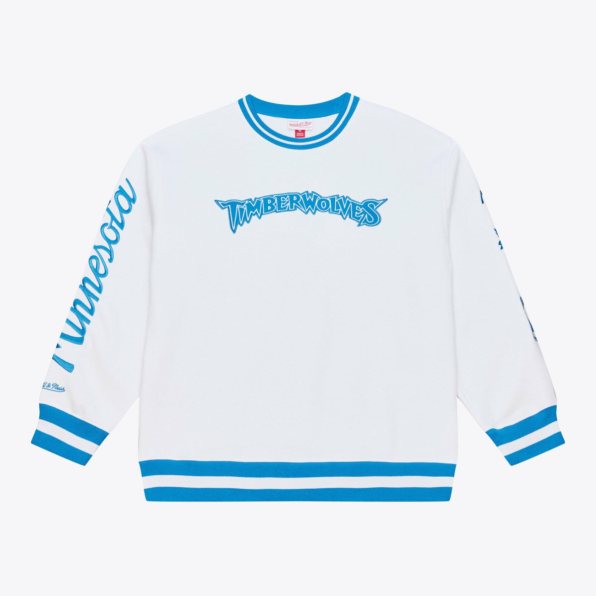 Minnesota Timberwolves Arctic Fleece Sweatshirt - White | Mitchell & Ness discount