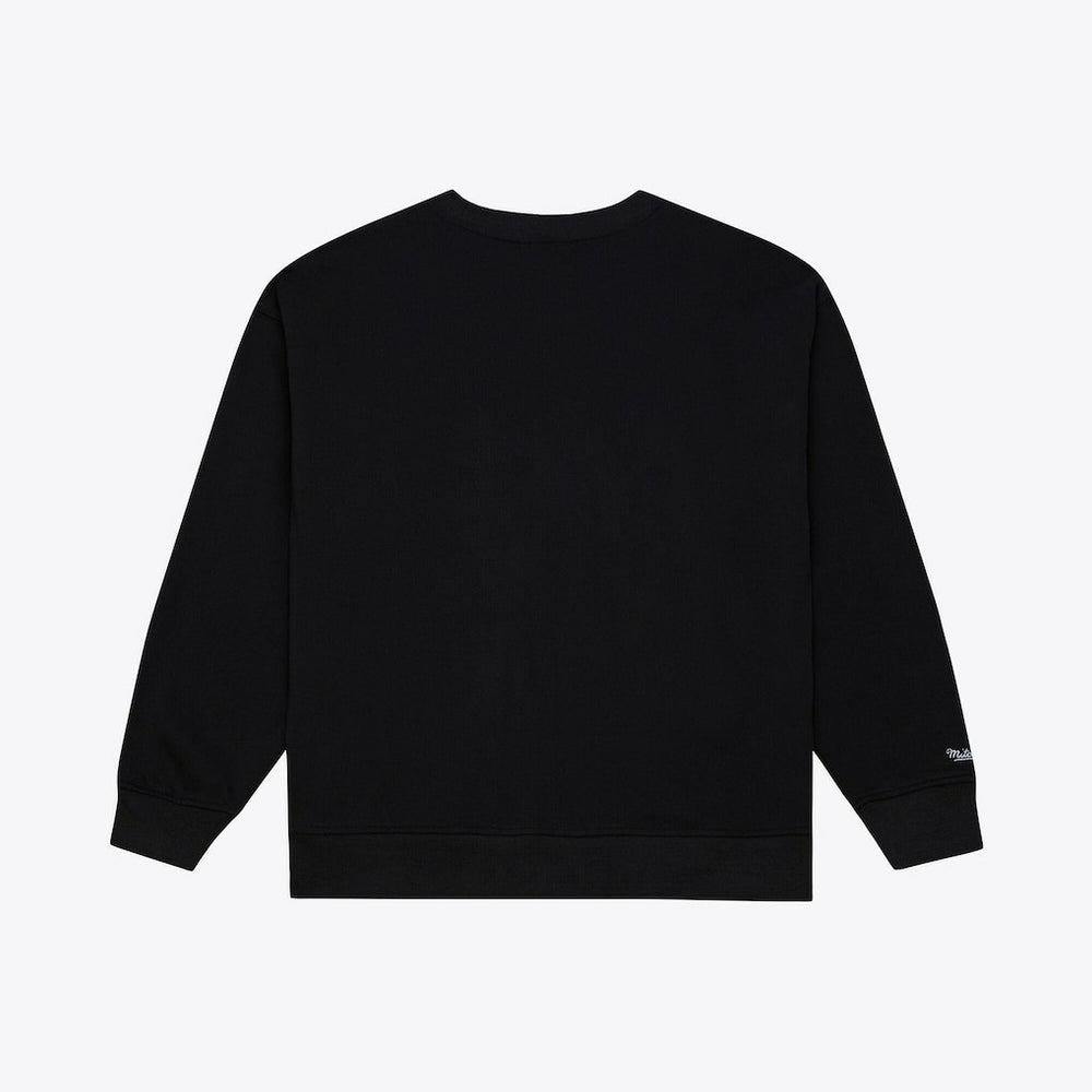 Dallas Mavericks Women's Hardwood Classics Script Lightweight Sweatshirt sale - Black | Mitchell & Ness for sale