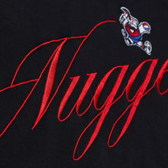 Denver Nuggets Women's Hardwood Classics Script Lightweight Sweatshirt sale - Black | Mitchell & Ness online