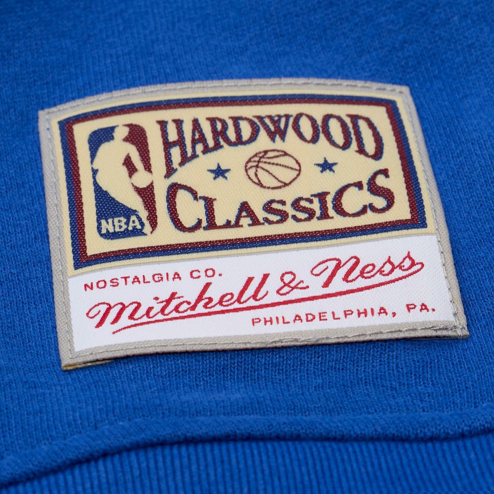 Golden State Warriors Women's Hardwood Classics Script Lightweight Sweatshirt sale - Royal | Mitchell & Ness on sale
