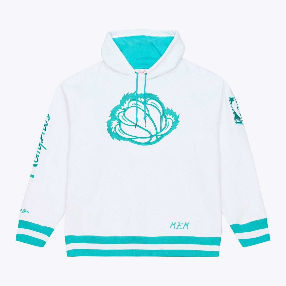 Memphis Grizzlies Artic Fleece Hoodie - White | Mitchell & Ness for sale