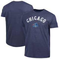 Chicago White Sox Champion Cooperstown Wordmark Lockup Tri-Blend T-Shirt - Navy