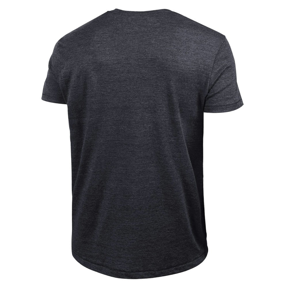 Cincinnati Reds Champion Cooperstown Wordmark Lockup Tri-Blend T-Shirt - Black