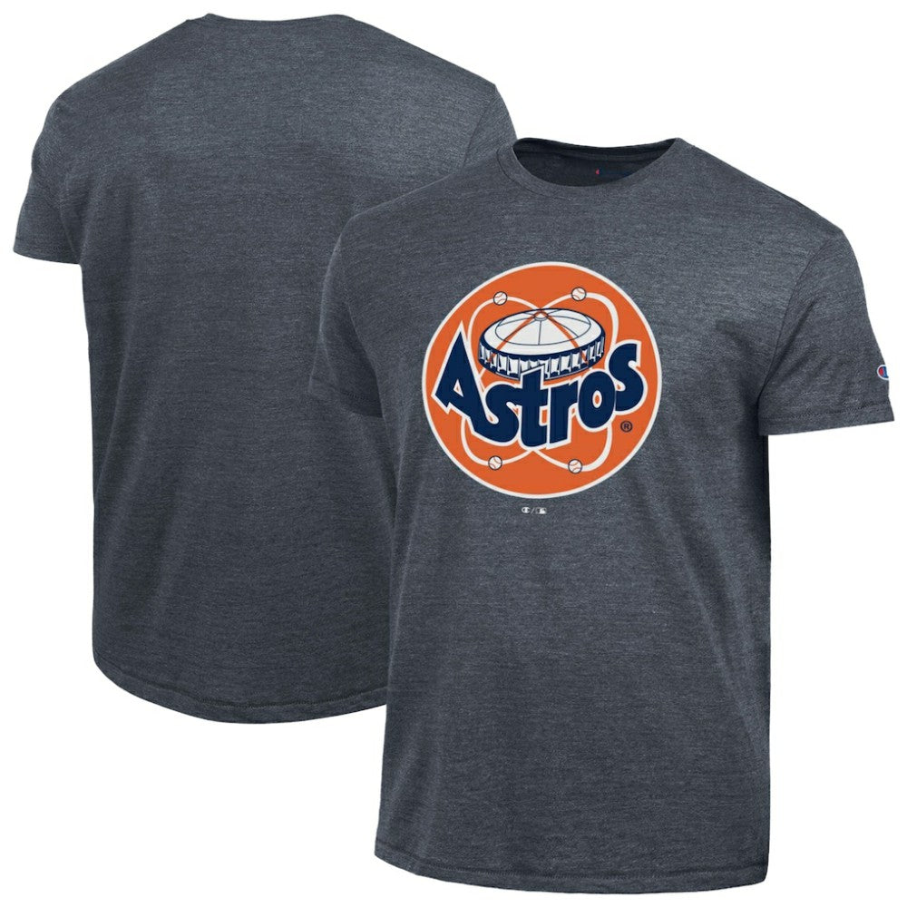 Houston Astros Champion Cooperstown Logo Tri-Blend T-Shirt - Navy