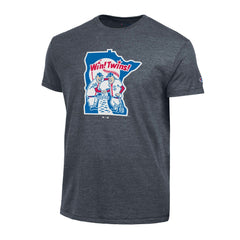 Minnesota Twins Champion Cooperstown Logo Tri-Blend T-Shirt - Navy