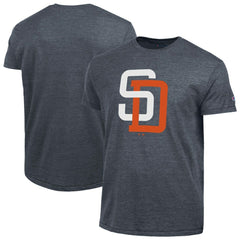 San Diego Padres Champion Cooperstown Logo Tri-Blend T-Shirt - Navy