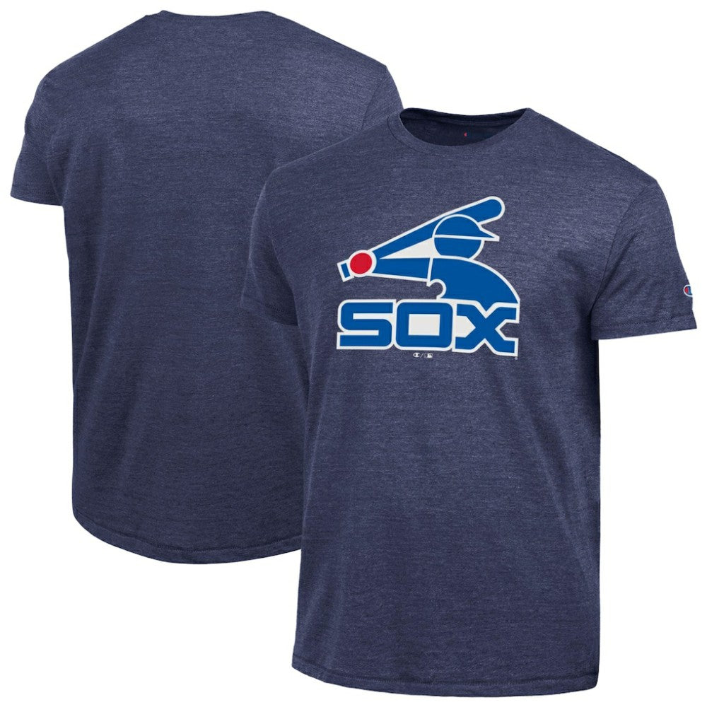 Chicago White Sox Champion Cooperstown Logo Tri-Blend T-Shirt - Navy