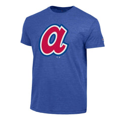 Atlanta Braves Champion Cooperstown Logo Tri-Blend T-Shirt - Royal