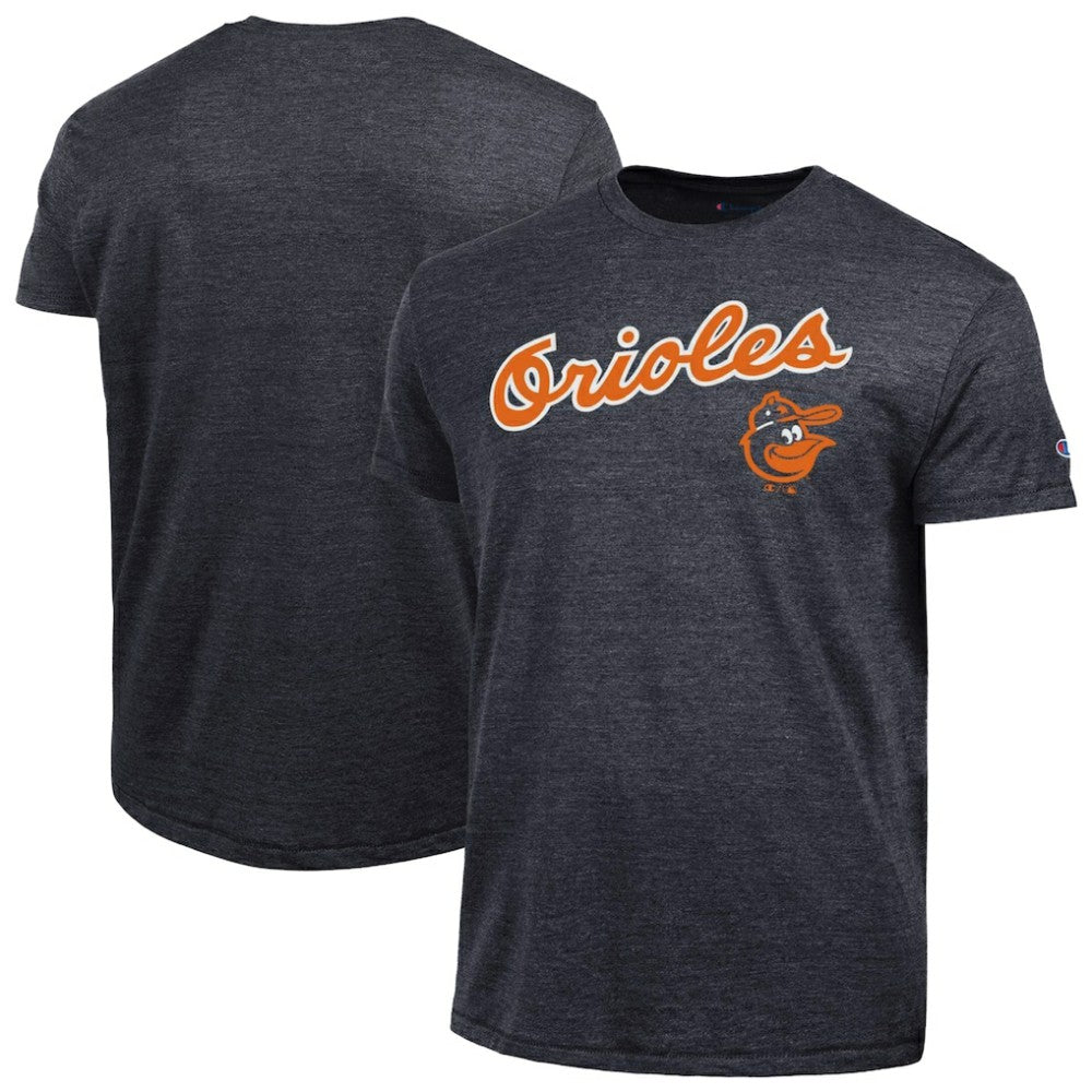 Baltimore Orioles Champion Cooperstown Logo Tri-Blend T-Shirt - Black