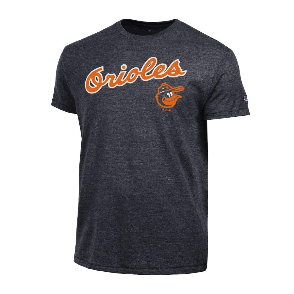 Baltimore Orioles Champion Cooperstown Logo Tri-Blend T-Shirt - Black