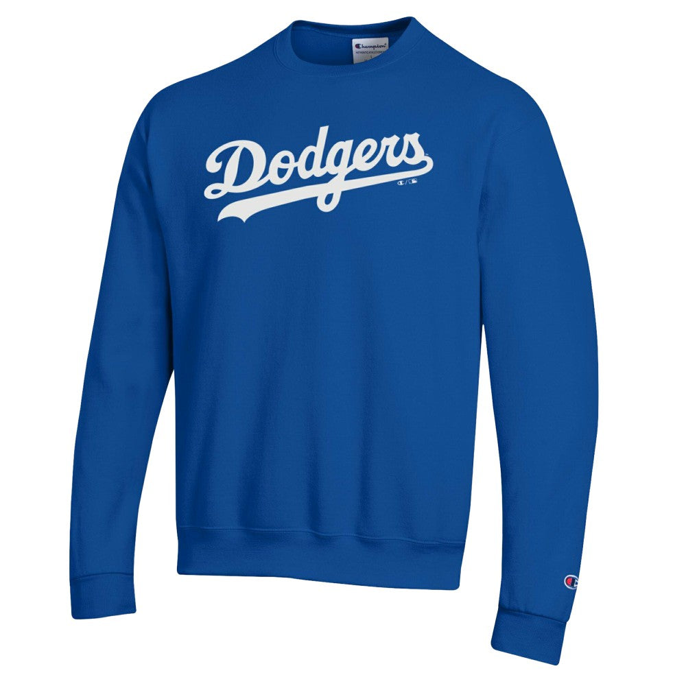 Los Angeles Dodgers Champion Powerblend Wordmark Sweatshirt - Royal