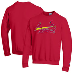 St. Louis Cardinals Champion Powerblend Wordmark Sweatshirt - Red