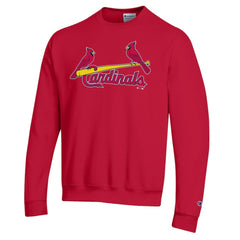 St. Louis Cardinals Champion Powerblend Wordmark Sweatshirt - Red