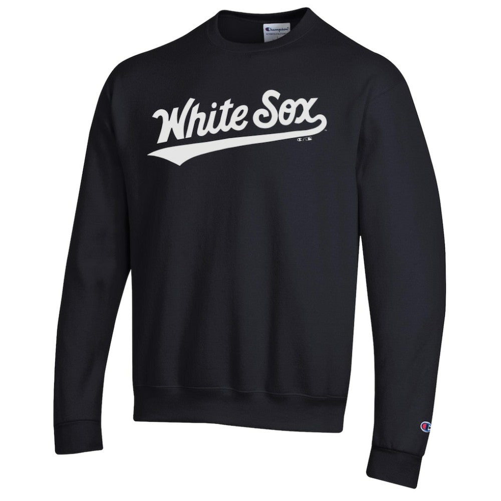 Chicago White Sox Champion Powerblend Wordmark Sweatshirt - Black