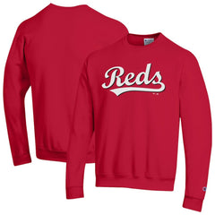 Cincinnati Reds Champion Powerblend Wordmark Sweatshirt - Red