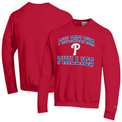 Philadelphia Phillies Champion Heart & Soul Powerblend Sweatshirt - Red