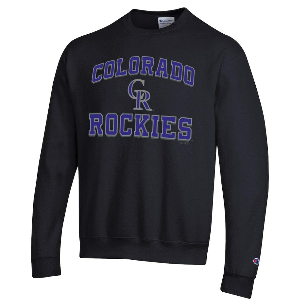 Colorado Rockies Champion Heart & Soul Powerblend Sweatshirt - Black