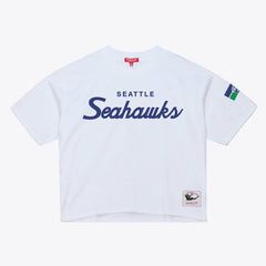 Seattle Seahawks Women's Head Coach Cropped T-Shirt - White for sale