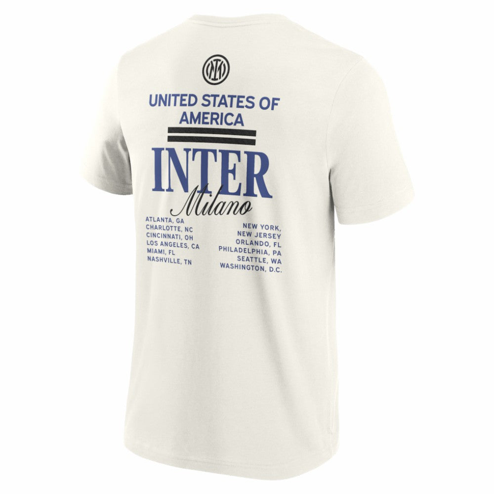 Inter Milan 2025 CWC US Tour T-Shirt - Cream | Fanatics shop