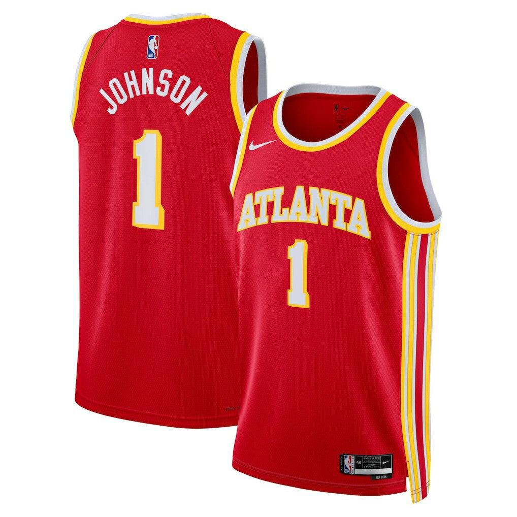 Jalen Johnson Atlanta Hawks Unisex Swingman Jersey - Icon Edition - Red | Nike discount