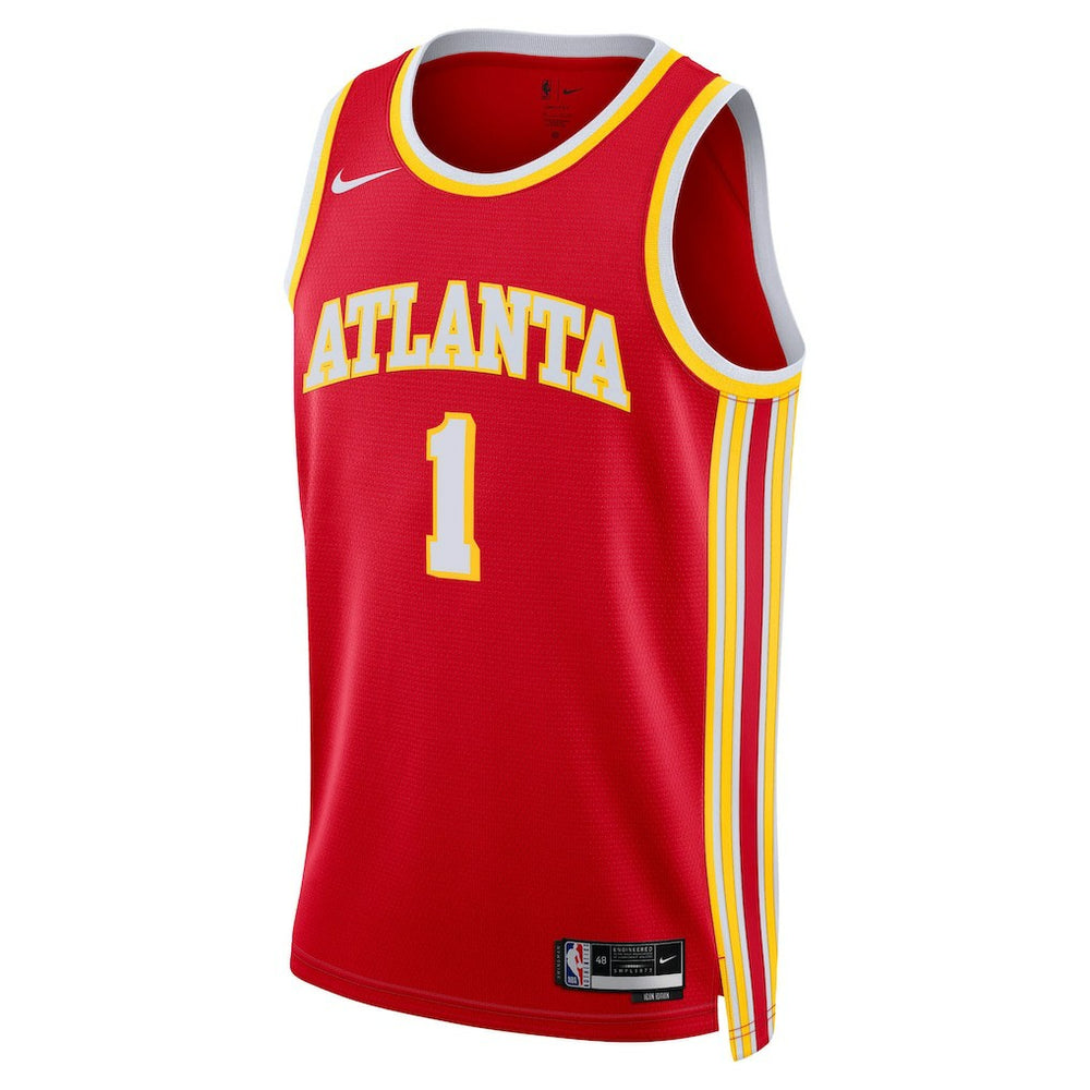 Jalen Johnson Atlanta Hawks Unisex Swingman Jersey - Icon Edition - Red | Nike discount