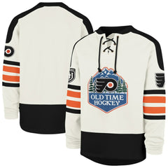 Philadelphia Flyers '47 Pond Hockey Trio Eternal Lacer Sweatshirt Cream