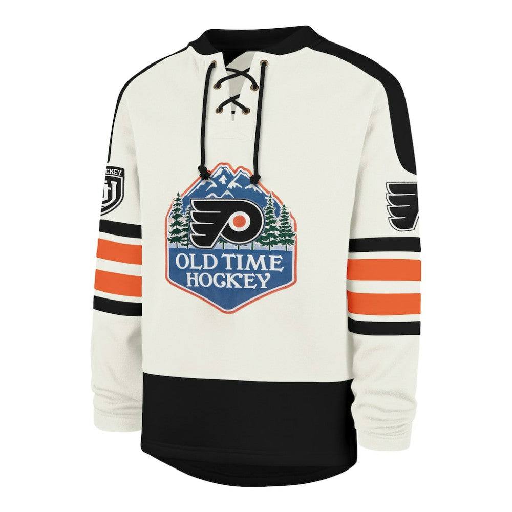Philadelphia Flyers '47 Pond Hockey Trio Eternal Lacer Sweatshirt Cream