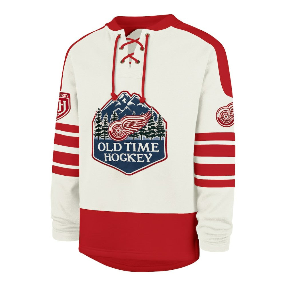 Detroit Red Wings '47 Pond Hockey Trio Eternal Lacer Sweatshirt Cream