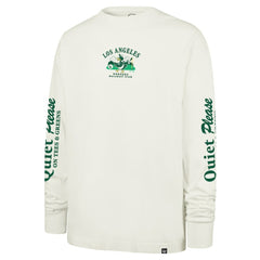 Los Angeles Dodgers Quiet Please Foundation Long Sleeve T-Shirt - Cream | 47 brand