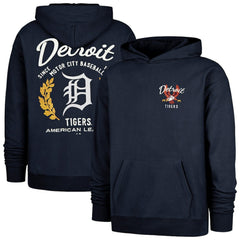 Detroit Tigers Souvenir Laurels Foundation Hoodie - Navy | 47 brand