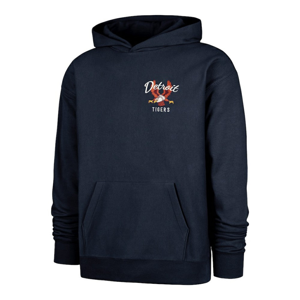Detroit Tigers Souvenir Laurels Foundation Hoodie - Navy | 47 brand